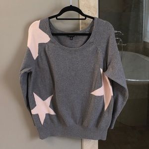 ⏰ LAST CHANCE SALE ⏰ Torrid grey & blush star sweater 2X